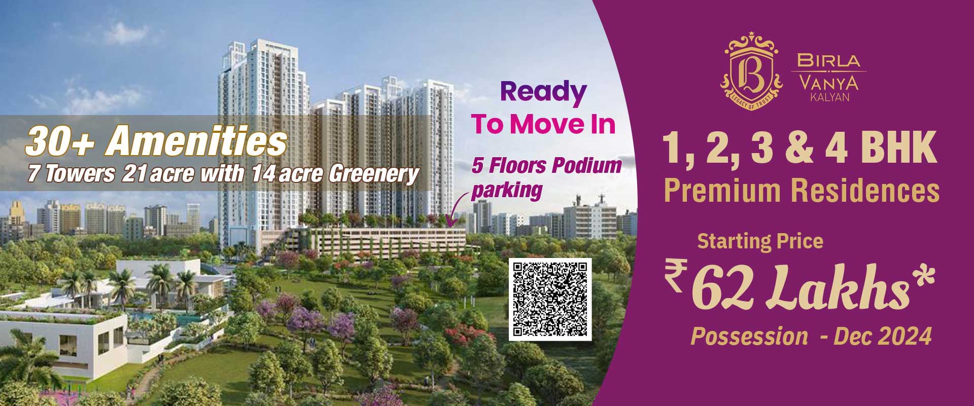Birla Vanya Price | 1& 2 BHK Flats